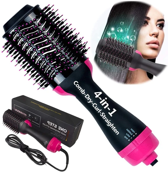 One Step Seramik Kaplama Uçlu Saç Düzleştirici Fırça ürün görseli 1