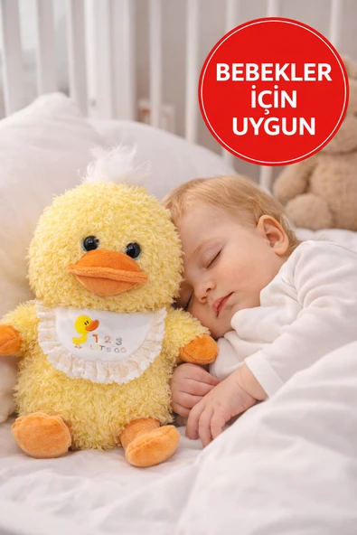 Peluş Ördek Oyuncak – Yumuşacık Sarılmalık Bebek & Çocuk Oyuncağı - Resim 3