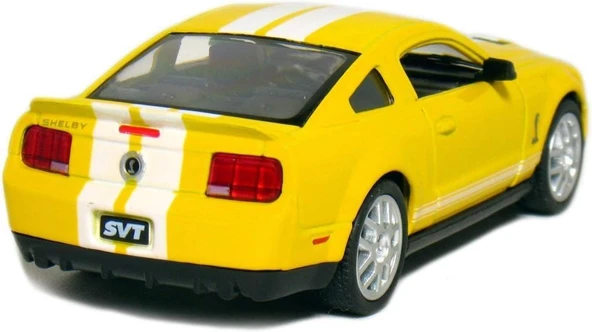 Kinsmart 2007 Ford Shelby GT500 Sarı 1/38 Model Araba - Resim 2