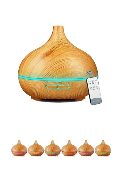 Hava Nemlendirici 7 Led Işıklı Aromatik Oda Kokusu 550 Ml Kahve Aroma Difüzörü Buhar Makinası ürün görseli 1