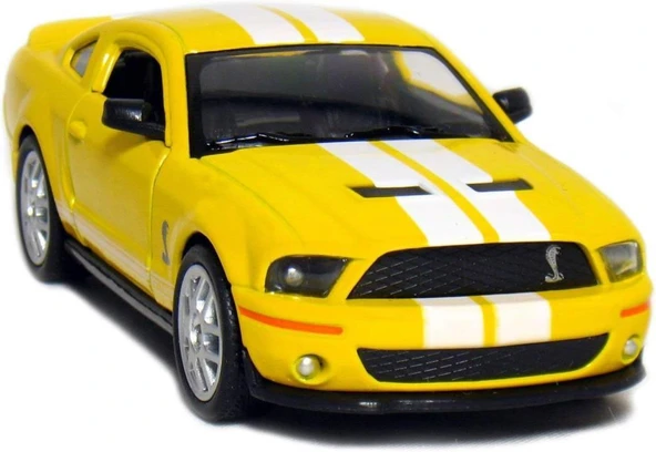 Kinsmart 2007 Ford Shelby GT500 Sarı 1/38 Model Araba ürün görseli 1