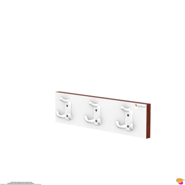 Modilayn ARI Serisi 9 Kancalı Banyo Askısı - 3'lü Set (41,4x9,6 cm) | Ekstra Düzen ve Yer Tasarrufu - Resim 6