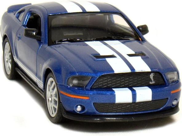 Kinsmart 2007 Ford Shelby GT500 Mavi 1/38 Model Araba - Resim 4