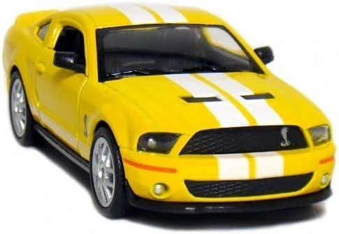 Kinsmart 2007 Ford Shelby GT500 Sarı 1/38 Model Araba - Resim 4
