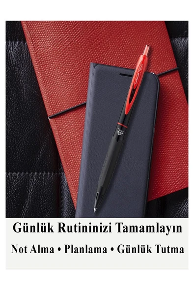 Siyah Pilot Kalem Signo 307 3 Adet Uniball Basmalı Pilot Kalem 0.5 mm Roller Uçlu Pilot Kalem İnce Uçlu Likit Mürekkepli - Resim 5