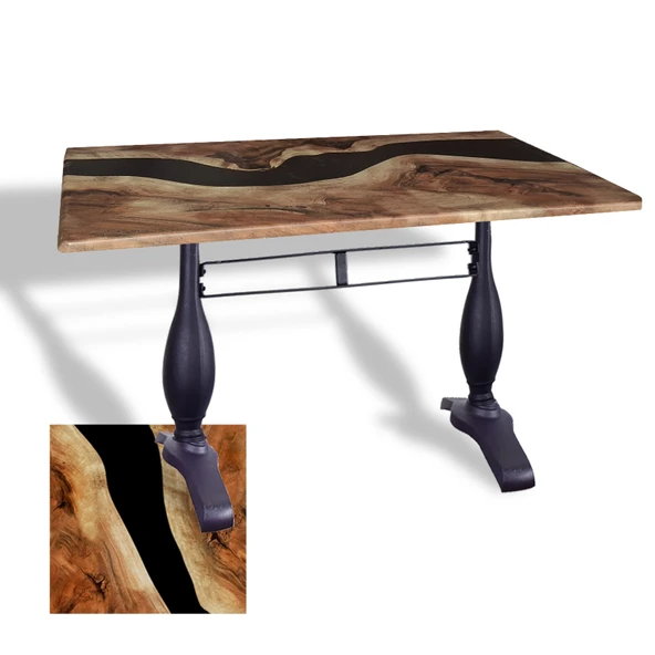 Çipa 3011 Döküm Ayak Masa 80x140 cm - (Werzalit, Wermodin ve Allzalit Tabla) - Epoxy ürün görseli 1