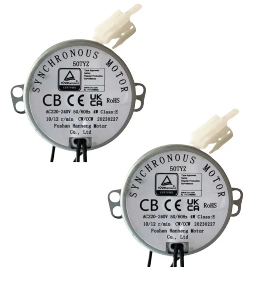 2 Adet 50 TYZ 10/12 RPM Kuluçka Motoru Viyol Çevirme ürün görseli 1