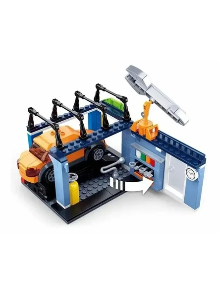 Araç Tamircisi Yapım Seti 373 Parça  Eğitici ve Detaylı Blok İnşa Oyuncağı ürün görseli 1