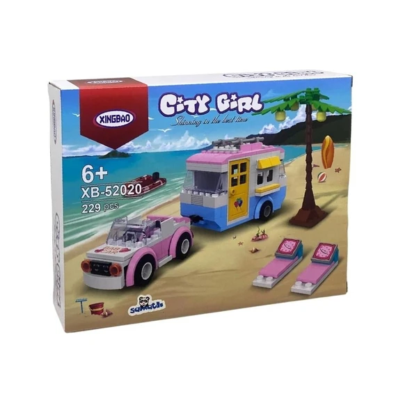 Tatil Karavanı Yapım Seti 229 Parça – Eğitici ve Eğlenceli Blok İnşa Oyuncağı ürün görseli 1