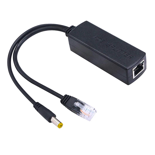 PD48V IP Kamera POE Kablosu Aktif Poe Enjektör Splitter, (IN:DC48V-57V OUT IEEE802.3AF-AT MAX:12V2A)