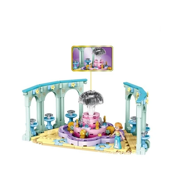 Prenses Kalesi Yapım Seti 452 Parça  Eğitici ve Masalsı Blok İnşa Oyuncağı ürün görseli 1