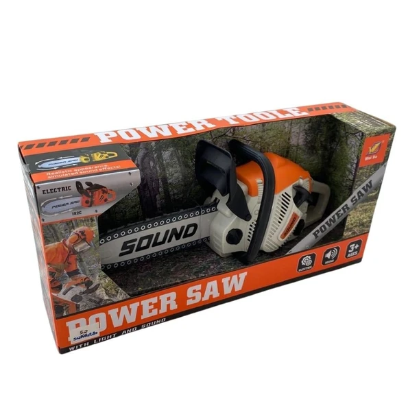 Oyuncak Pilli Sesli Testere Eğlenceli ve Eğitici El Aleti Oyuncağı ürün görseli 1