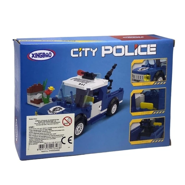 Şehir Polisi Arazi Aracı Yapım Seti 168 Parça – Eğitici ve Detaylı Blok İnşa Oyuncağı - Resim 3
