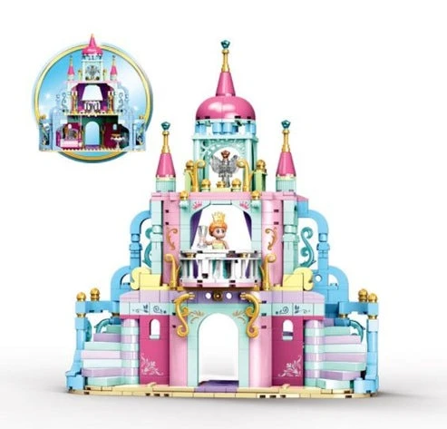 Prensesin Kalesi Yapım Seti 540 Parça  Büyük Boy Masalsı Eğitici Blok İnşa Oyuncağı ürün görseli 1