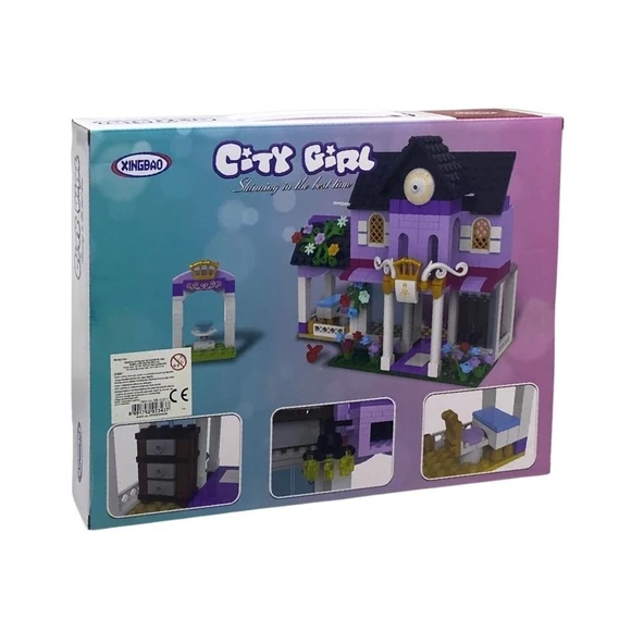 Bahçeli Kır Evi Yapım Seti 395 Parça  Detaylı ve Eğitici Blok İnşa Oyuncağı - Resim 2