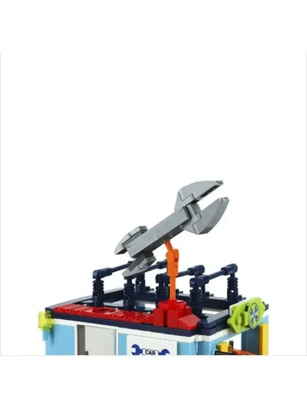 Araç Tamircisi Yapım Seti 373 Parça  Eğitici ve Detaylı Blok İnşa Oyuncağı - Resim 3