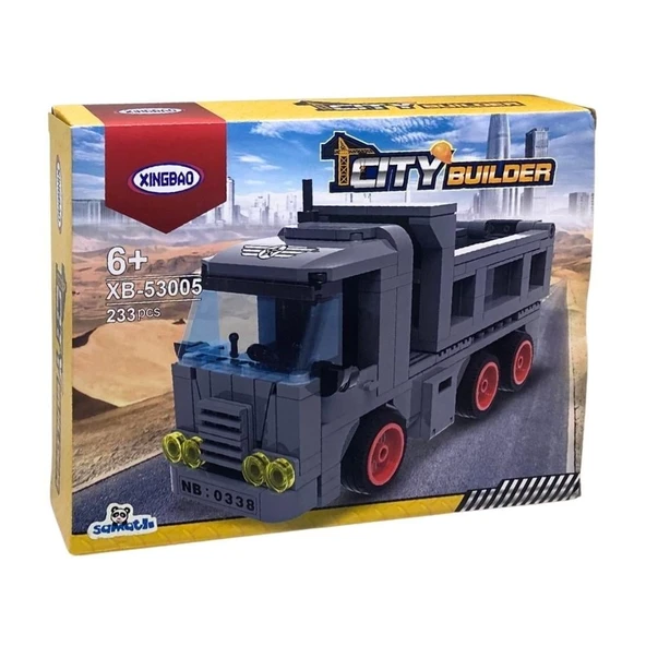İnşaat Kamyonu Yapım Seti 233 Parça – Eğitici ve Detaylı Blok İnşa Oyuncağı - Resim 3