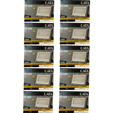 Cata CT-4658 50W 6500K (Beyaz Işık) Led Projektör (10 Adet) ürün görseli 1