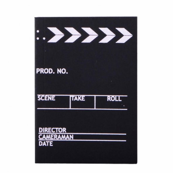 Klaket Siyah Sayfalı Küçük Not Defteri Karton Kapak