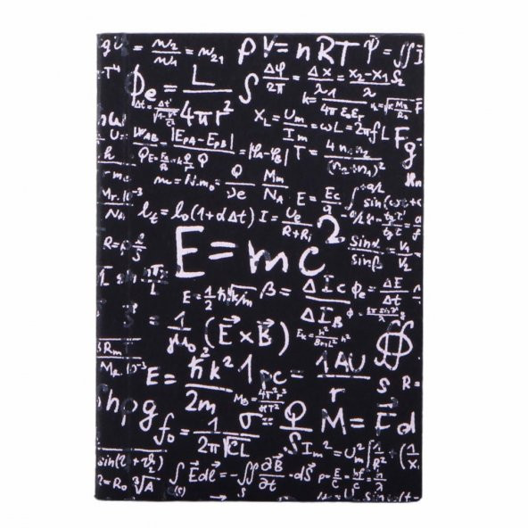 Einstein Siyah Sayfalı Küçük Not Defteri Karton Kapak