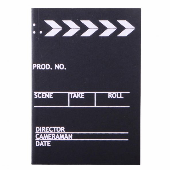 Klaket Karton Kapaklı Siyah Sayfalı Defter Orta Boy