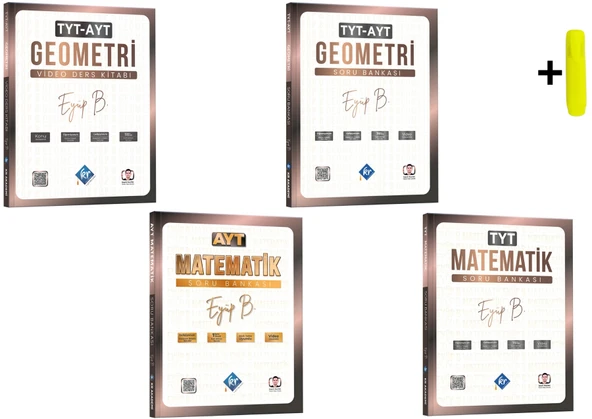 Eyüp B. TYT AYT Matematik Geometri Seti 4 Kitap KR Akademi Yayınları ürün görseli 1