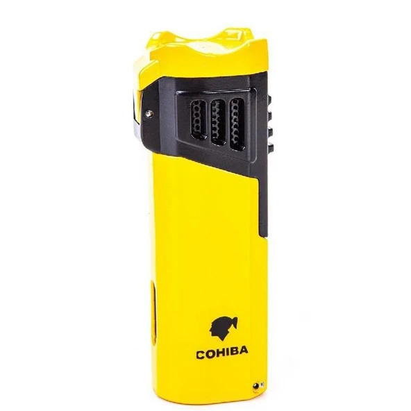 Cohiba CCM0623 4 Torch Gunmetal Puro Çakmağı Sarı ürün görseli 1