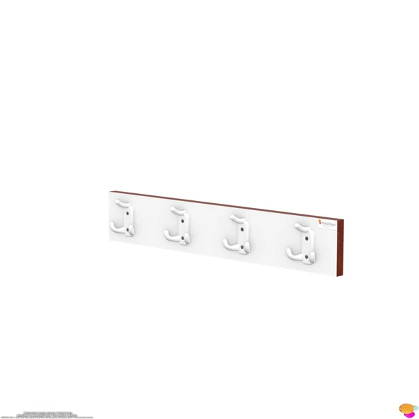 Modilayn ARI Serisi 1(56,4x9,6 cm)2 Kancalı Banyo Askısı - 4'lü Set | Ekstra Düzen ve Yer Tasarrufu - Resim 7