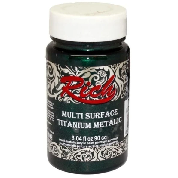 Rich Multi Surface Titanium 2554 Antik Yeşil Metalik 90 cc - Resim 2