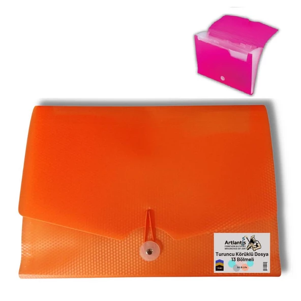Körüklü Dosya 13 Bölmeli 1 Adet Artlantis Akardiyon Dosya 1 Adet - 6