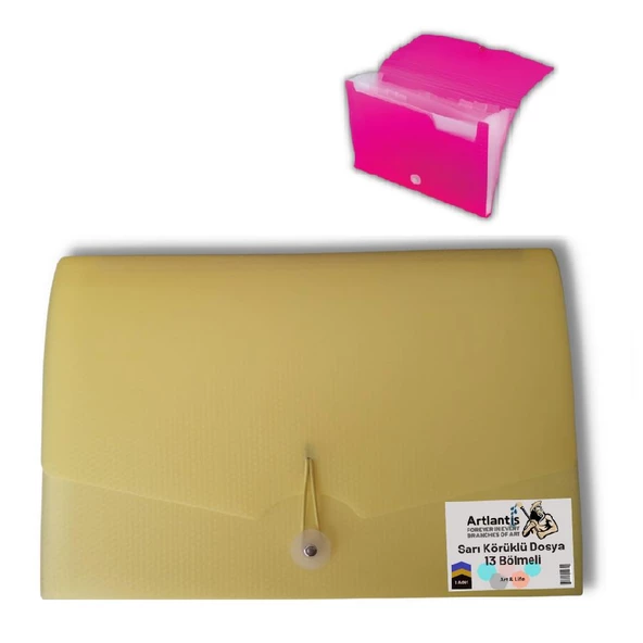Körüklü Dosya 13 Bölmeli 1 Adet Artlantis Akardiyon Dosya 1 Adet - 4