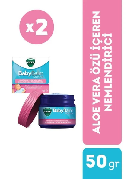 Vicks Baby Balm Nemlendirici 50 Gr 2'Li PAKET ürün görseli 1