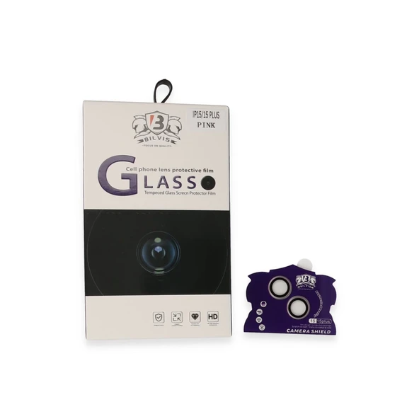 İphone 15 Bilvis Titan Kamera Lens - Pembe ürün görseli 1