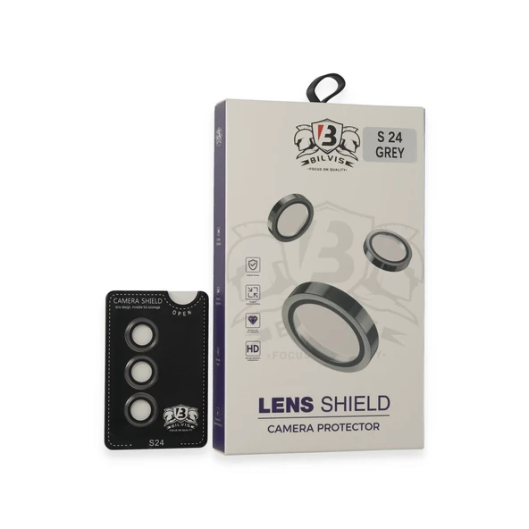 Samsung Galaxy S24 Bilvis Titan Kamera Lens - Titan Gri ürün görseli 1