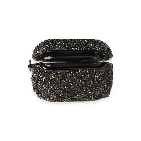 Airpods 3 (3.nesil) Mira Taşlı Kılıf - Siyah ürün görseli 1