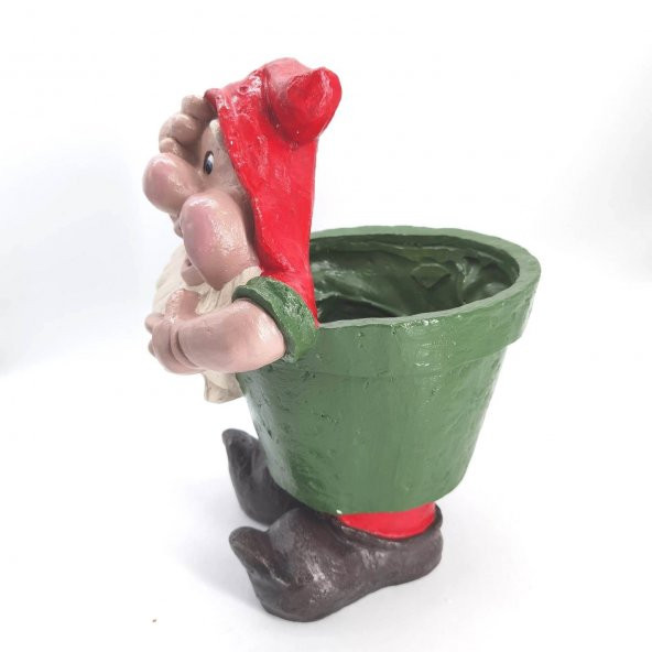 Crearthome Sevimli Cüce Dekoratif Saksı Küçük Boy - 2
