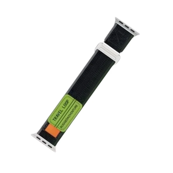 Apple Watch 38mm Alice Kumaş Kordon - Yeşil-gri ürün görseli 1