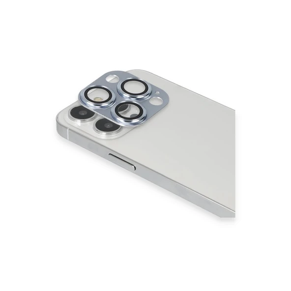 İphone 13 Pro Max Pers Alüminyum Kamera Lens - Sierra Blue - Resim 2