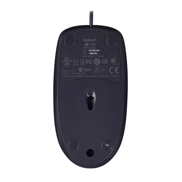 Logitech B100 Black USB Mouse 910-003357 - 12