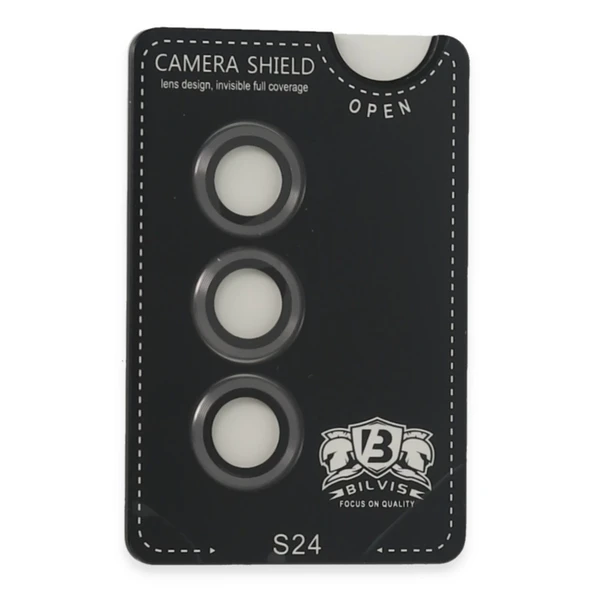 Samsung Galaxy S24 Bilvis Titan Kamera Lens - Titan Gri - Resim 2