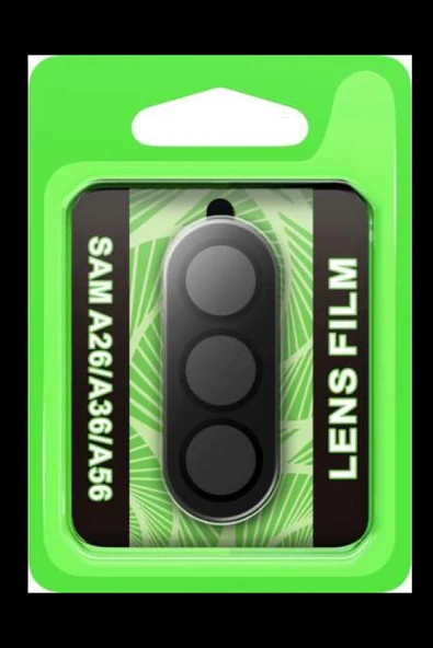 HarmonyAura Samsung Galaxy A26 Raze Metal Kamera Lens - Siyah ürün görseli 1