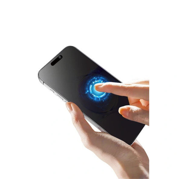 Apple İphone 16 Pro Bilvis 5in1 5d Magic Hayalet Cam Ekran Koruyucu - Siyah - Resim 6