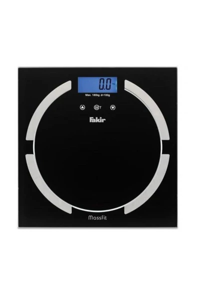 Fakir Massfit Siyah Cam Dijital Vücut Analiz Baskülü - 2