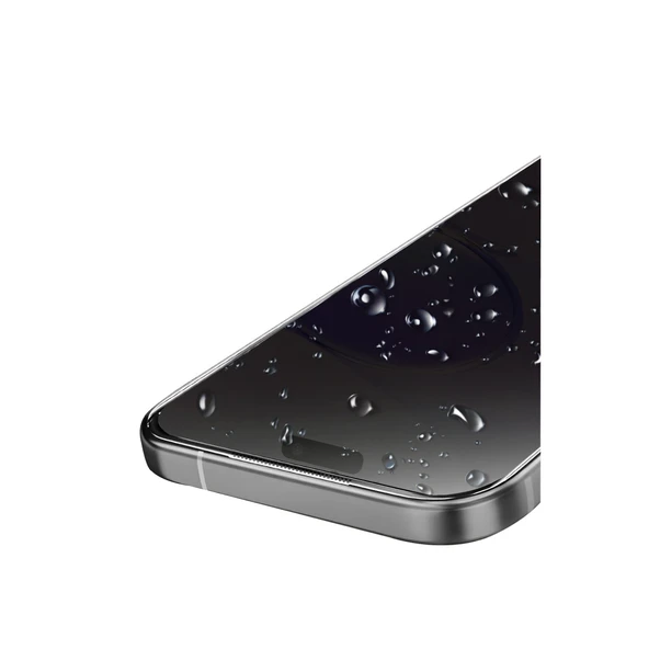 Apple İphone 16 Pro Bilvis 5in1 5d Magic Hayalet Cam Ekran Koruyucu - Siyah - Resim 7