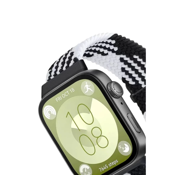Huawei Fit 4  Kordon - Siyah-beyaz - Resim 2