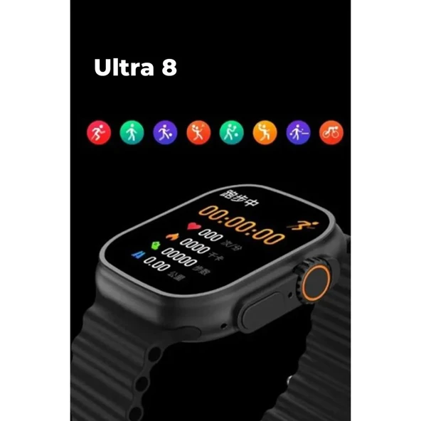 Joko Ultra 8 2.1 İnç Ips Ekran Konuşma Ve Nfc Özellikli Akıllı Saat - Gümüş - Resim 3