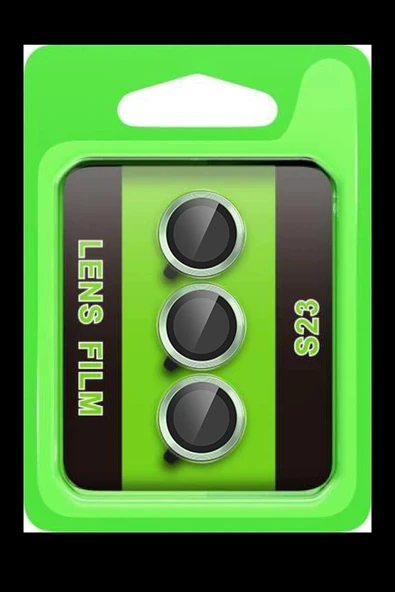 HarmonyAura Samsung Galaxy S23 Raze Metal Kamera Lens - Yeşil ürün görseli 1