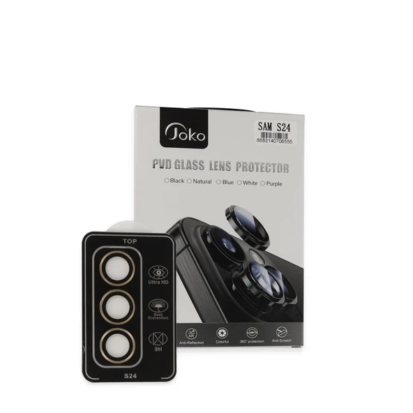 Joko Samsung Galaxy S24 Pvd Metal Kamera Lens - Gold ürün görseli 1