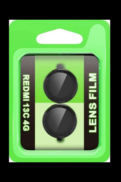 HarmonyAura Xiaomi Redmi 13C Raze Metal Kamera Lens - Siyah ürün görseli 1