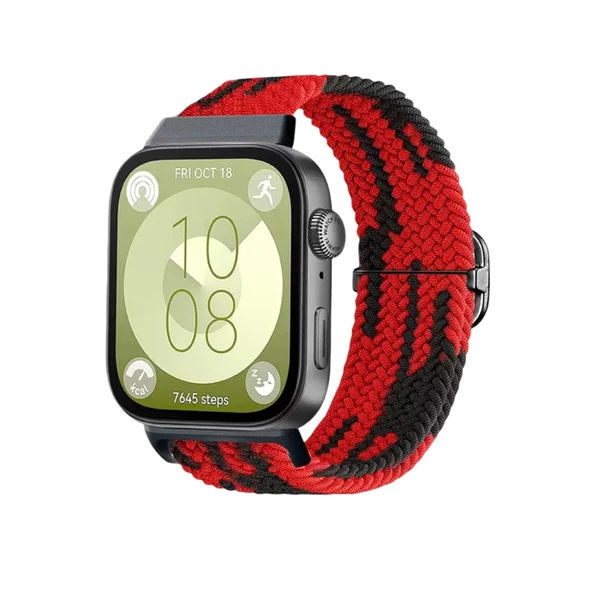 Huawei Fit 4  Kordon - Kırmızı-siyah ürün görseli 1